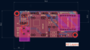 Screen capture from KiCad shows the layers of the PCB